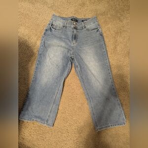 Judy Blue Wide Leg Crop Jeans Size 15/32